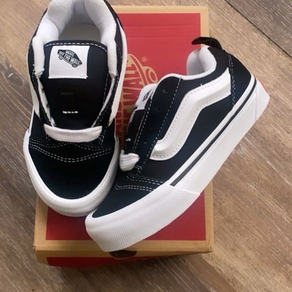 Vans Other - Vans Black and White Skate Sneakers with Padded Collar